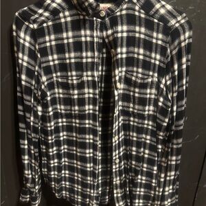Mossimo Supply Co. Black and White Checkered Shirt